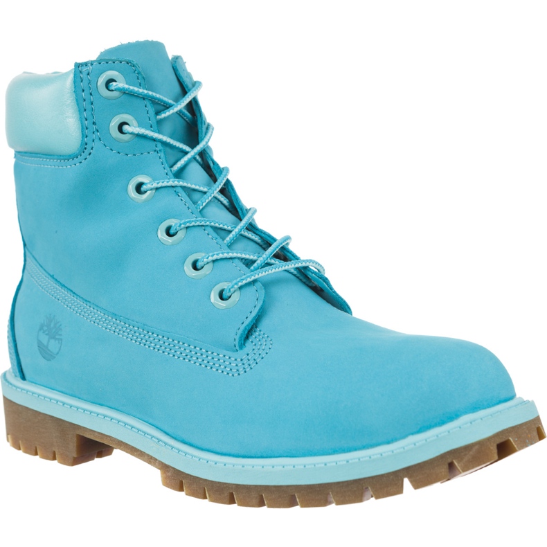Timberland Botas impermeables premium de 6 pulgadas, azul buceo