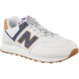 New Balance Wl574sye blanco con escape de mar índigo vintage