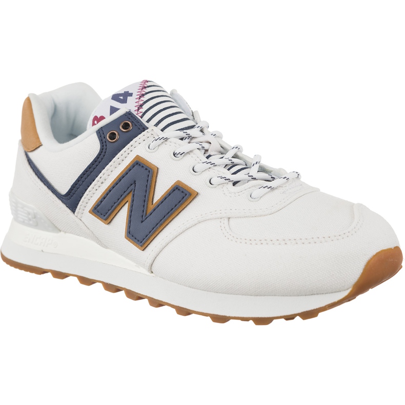 New Balance Wl574sye blanco con escape de mar índigo vintage