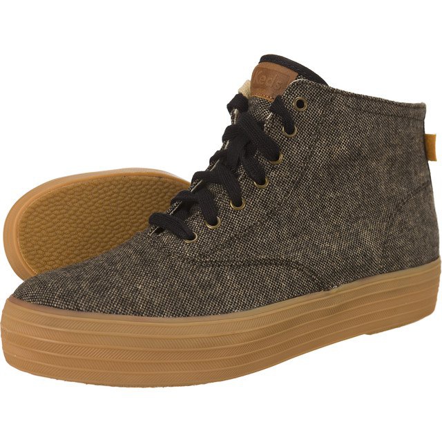 Keds Triple Hi Slub Tweed 787 marrón