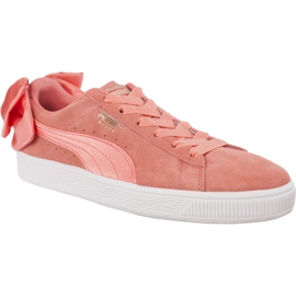 Puma Suede Bow Wn S Shell Rosa Shell Rosa rosado