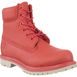 Timberland 6 en Premium Boot Aqk rojo