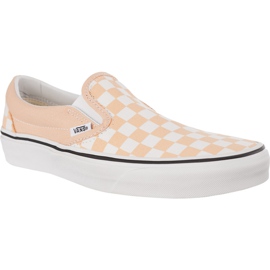 Vans Classic Slip On U77 Checkerboard Bleached Apricot True White blanco rosa