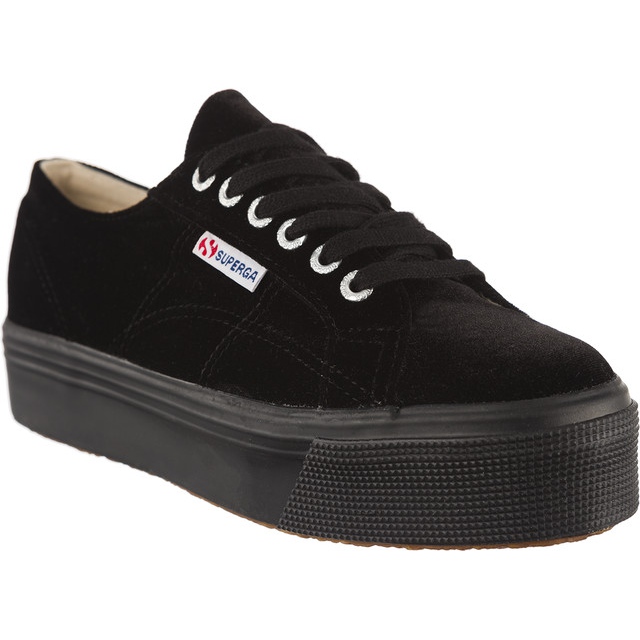 Superga 2790 Velvetw 999 negro