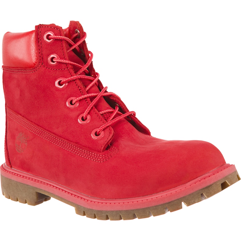 Timberland 6 pulgadas de arranque de tomate a prueba de agua rojo