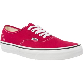Vans Auténtico Q9U Crimson True White rojo