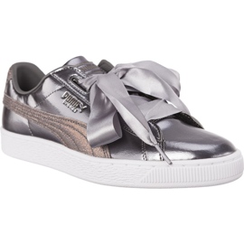 Puma Canasta Corazón Lunar Lux Jr Perla Ahumada gris