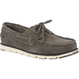 Timberland Camden Falls Suede Boat Shoes Gunmetal gris