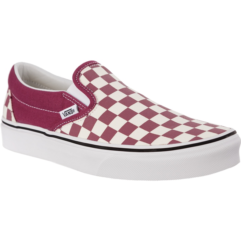 Vans Resbalón clásico en U7A tablero de damas seco rosa blanco multicolor
