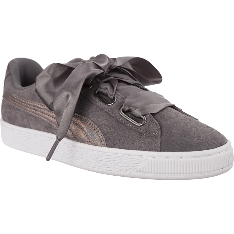 Puma Suede Heart Lunalux Wn S Smoked Pearl blanco gris
