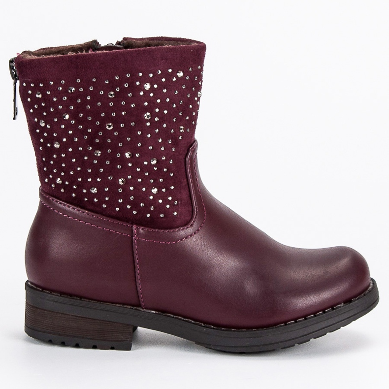 Vinceza Botines granate rojo