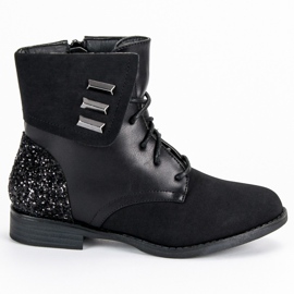Vinceza Botas para niños con estilo negro