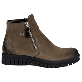 Botas bajas en la cremallera VINCEZA verde