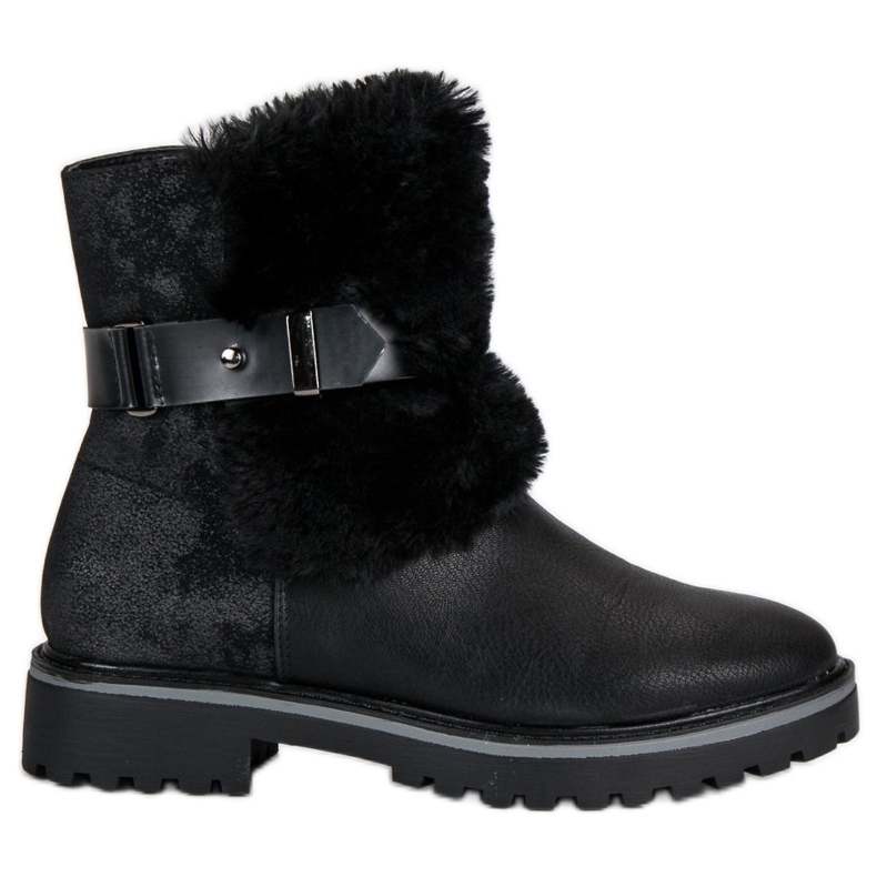 Filippo Botas negras con piel negro