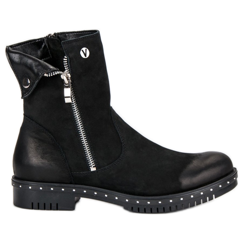 Botas VINCEZA de piel en negro