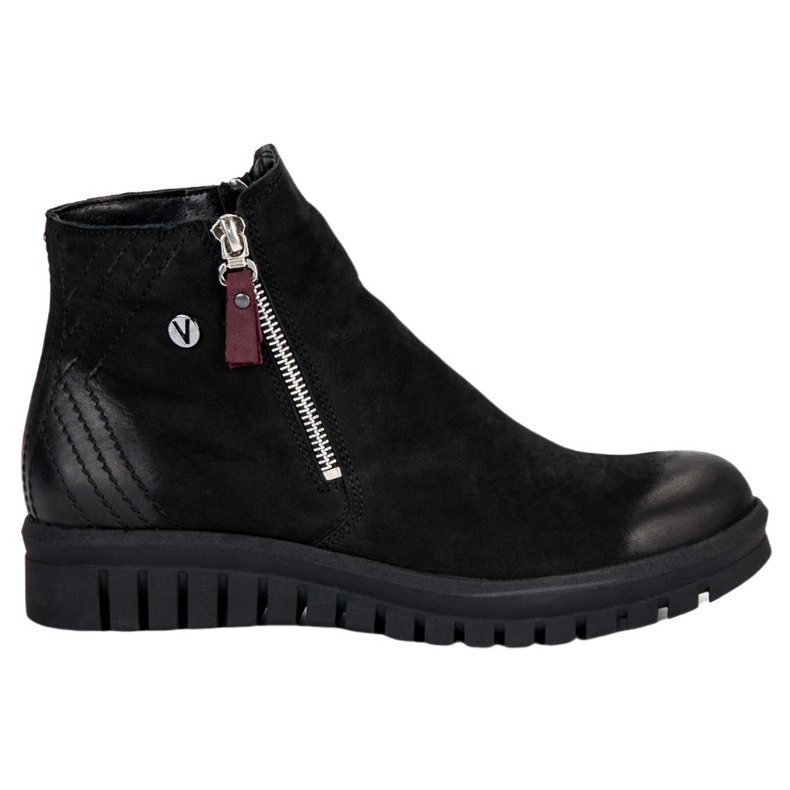 Botas bajas en la cremallera VINCEZA negro Botas bajas en la cremallera VINCEZA negro