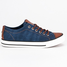 Sport Zapatillas de deporte de mezclilla de los hombres azul