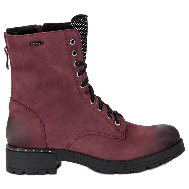 Botas con cordones VINCEZA rojo