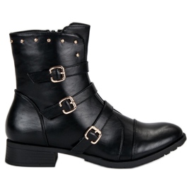 J. Star Botas de mujer clásicas negro