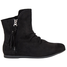 Botines de ante negros