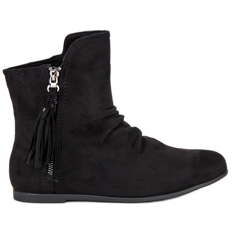 Botines de ante negros