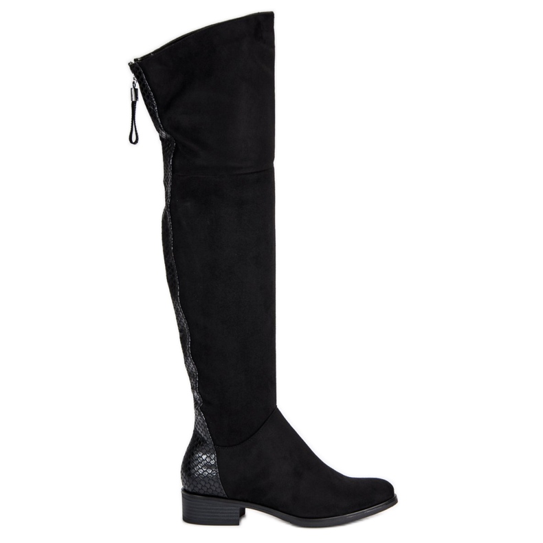 Filippo Botas por encima de la rodilla de ante negro