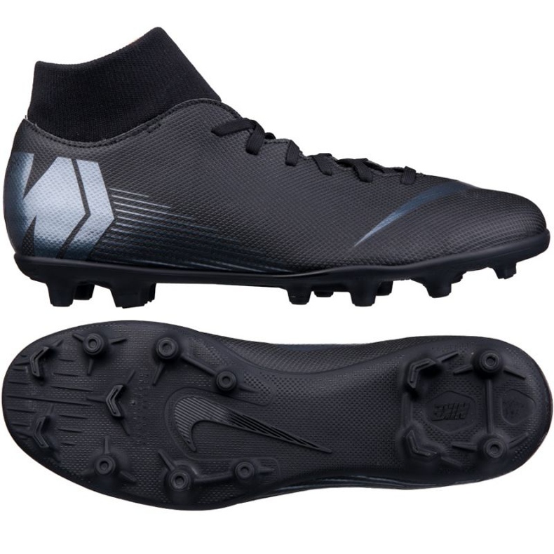 Nike Mercurial Superfly 6 Club Mg M AH7363-001 zapatos de fútbol negro negro Nike Mercurial Superfly 6 Club Mg M AH7363-001 zapatos de fútbol negro negro