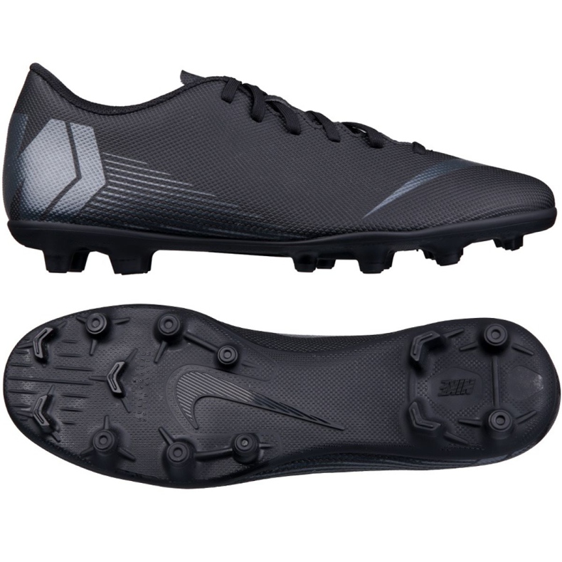 Nike Mercurial Vapor 12 Club M AH7378-001 zapatos de fútbol negro negro Nike Mercurial Vapor 12 Club M AH7378-001 zapatos de fútbol negro negro