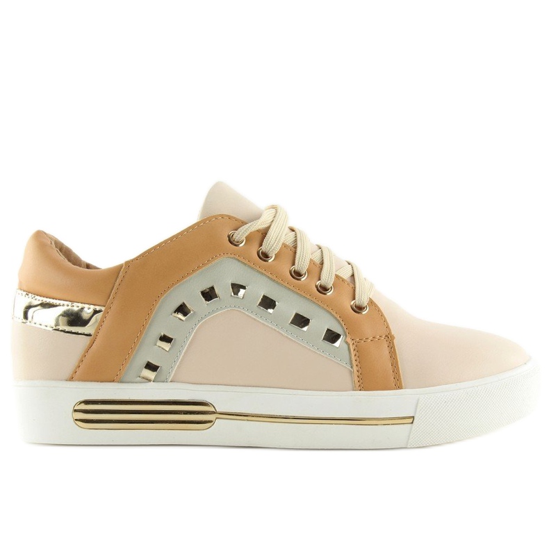 Zapatos deportivos BH-115 Camel para mujer beige multicolor