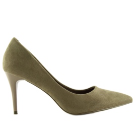 Ante oliva LEI-90 Tacones oliva verde