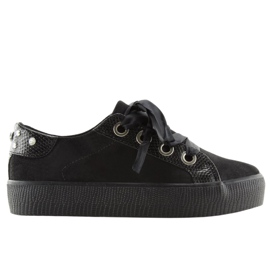Deportivas negras de mujer BS096 BAS-1 Black negro