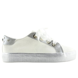 Deportivas blancas de mujer BS096 BAS-1 Blanco