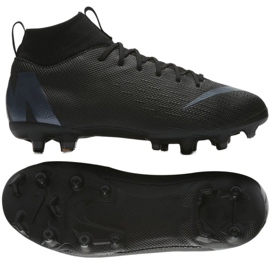 Nike Mercurial Superfly 6 Academy Gs Mg Jr AH7337-001 zapatos de fútbol negro negro
