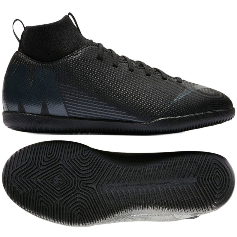 Nike Mercurial Superflyx 6 Club Jr negro Nike Mercurial Superflyx 6 Club Jr negro