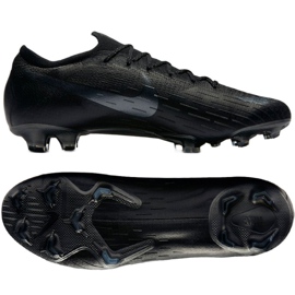 Nike Mercurial Vapor 12 Elite Fg M AH7380-001 zapatos de fútbol negro negro