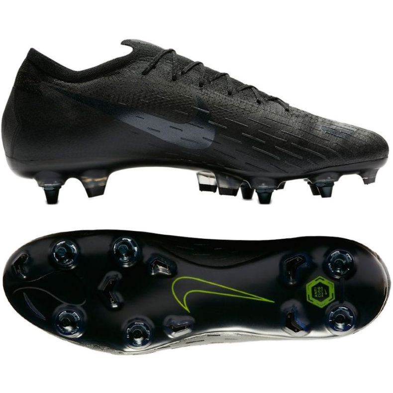 Nike Mercurial Vapor 12 Elite SG Pro AC AH7381-001 zapatos de fútbol negro Nike Mercurial Vapor 12 Elite SG Pro AC AH7381-001 zapatos de fútbol negro