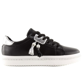 Deportivas negras de mujer 88038 NEGRO/BLANCO