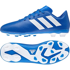 Botas de fútbol adidas Nemeziz 18.4 FxG Jr DB2357 multicolor azul