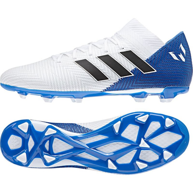 Botas de fútbol Adidas Nemeziz 18.3 FG M DB2111 blanco Botas de fútbol Adidas Nemeziz 18.3 FG M DB2111 blanco