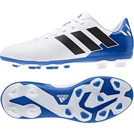 Botas de fútbol Adidas Nemeziz Messi 18.4 Fg Jr DB2369 multicolor blanco