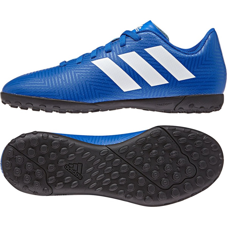Botas de fútbol Adidas Nemeziz Tango 18.4 Tf Jr DB2381 multicolor azul Botas de fútbol Adidas Nemeziz Tango 18.4 Tf Jr DB2381 multicolor azul