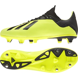 Botas de fútbol Adidas X 18.3 Sg M AQ0710 amarillo amarillo