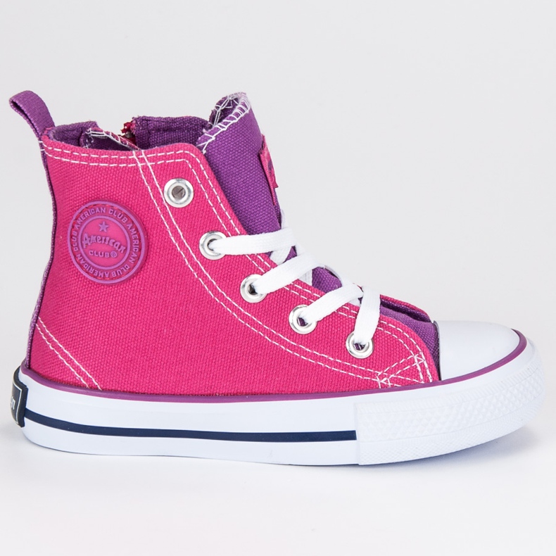 American Club Zapatillas de deporte americanas del tobillo rosado