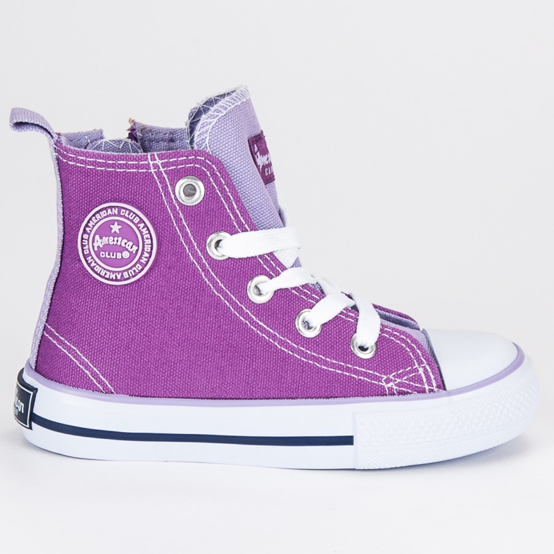 American Club Zapatillas de deporte americanas del tobillo violeta