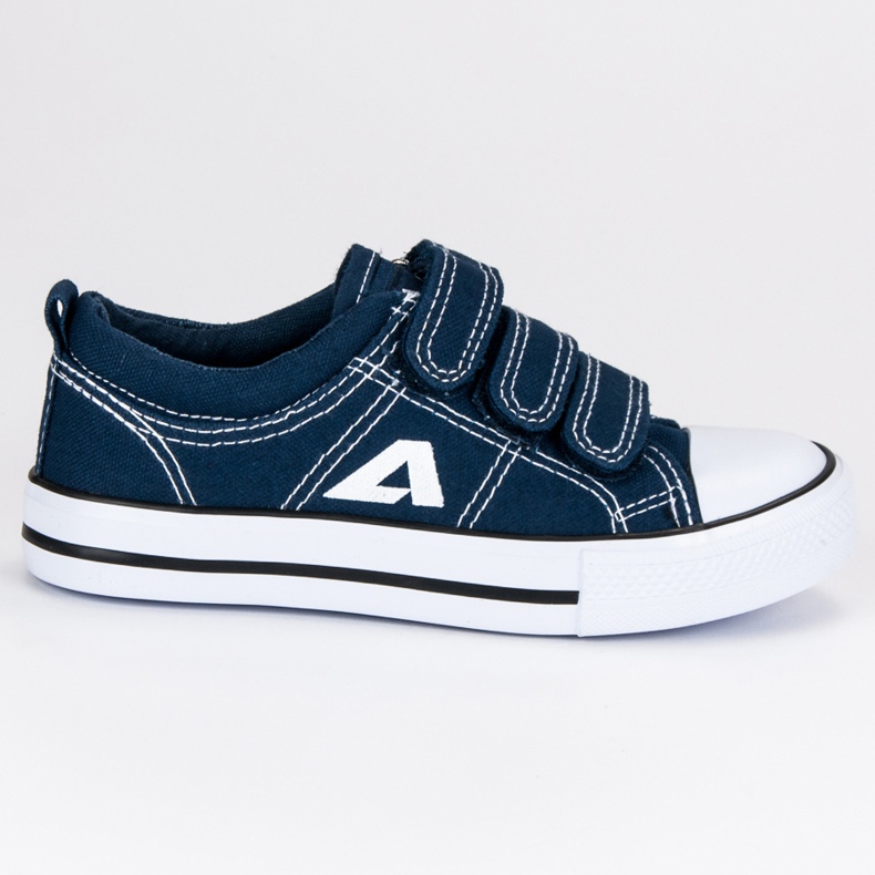 American Club Zapatillas americanas de velcro azul