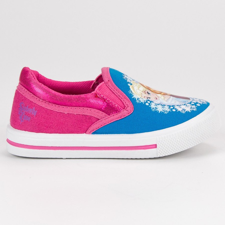 Zapatillas Slipony La Tierra De Hielo azul rosado