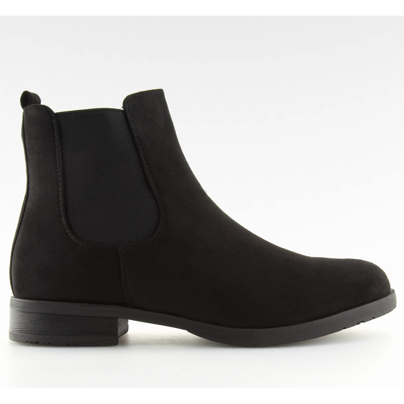Botas Jodhpur de gamuza negra NC721 negro