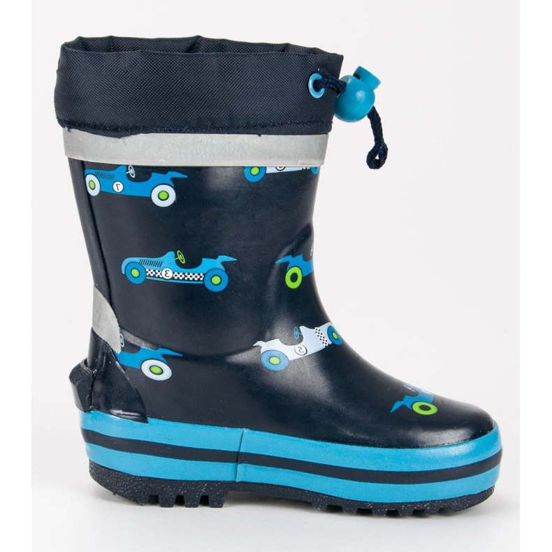 Wellingtons con ribete azul