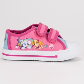 Zapatilla De Perro De La Pata De La Patrulla De La Pata rosado