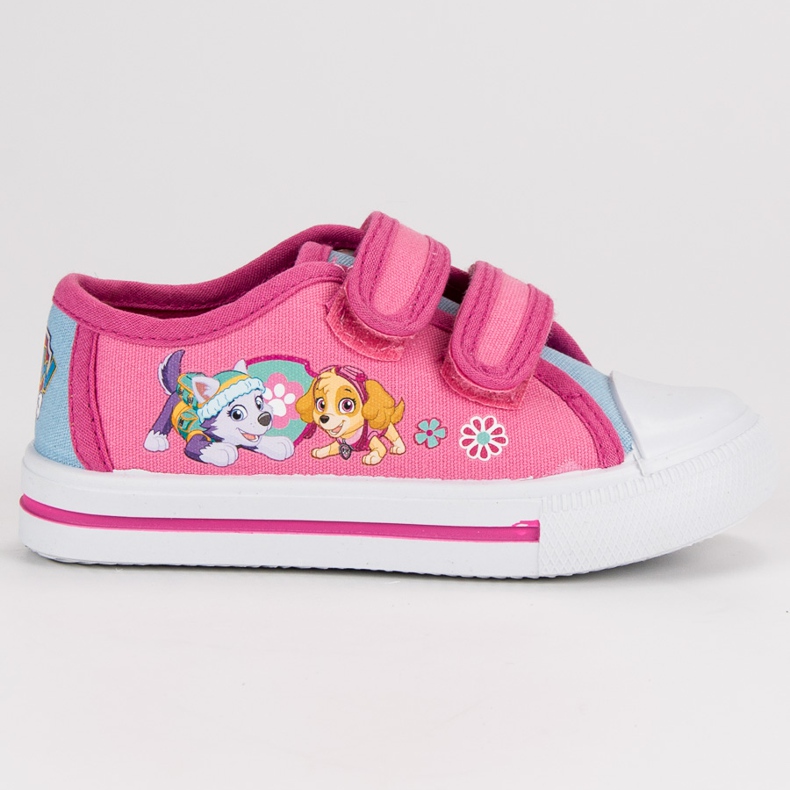 Zapatilla De Perro De La Pata De La Patrulla De La Pata rosado